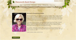 Desktop Screenshot of chenowethbairddesign.com
